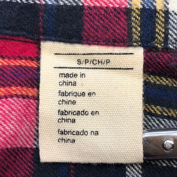 Levi’s Flannel Plaid Pearl Snap Shirt sz S - Picture 12 of 13